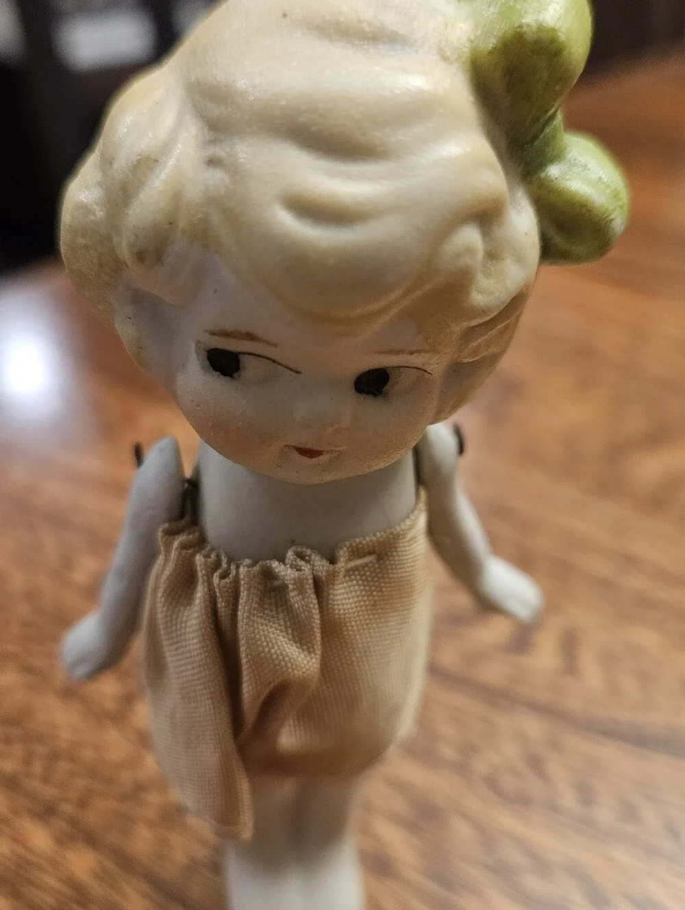Vintage (1920s-30s) Japanese  All-Bisque Flapper/Goggly Eye 5
